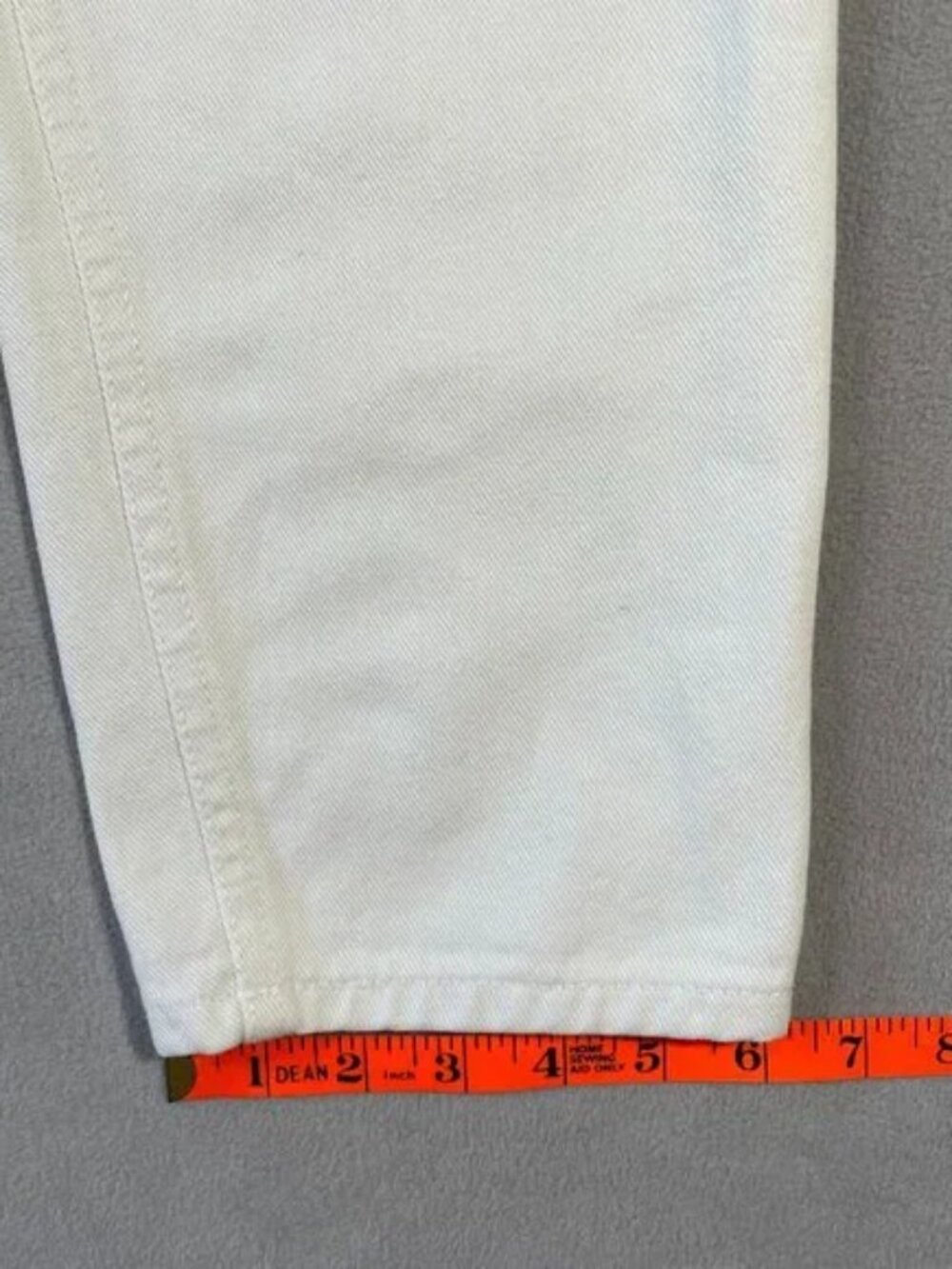 Route 66 Vintage 90s High Waisted Tapered denim Jeans White Heavy Cotton Size 8 - Picture 10 of 13